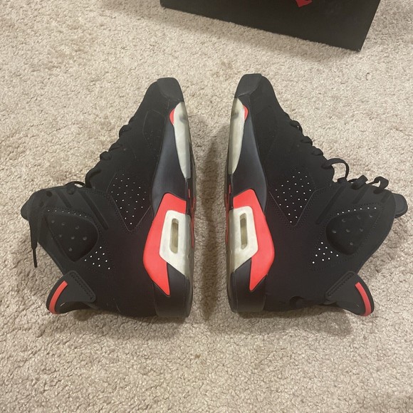 Air Jordan 6 Retro "Black Infrared" (2019) Men's (384664-060) Size 10.5 - Picture 3 of 10